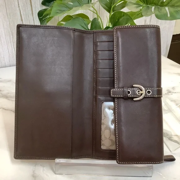 GUC Coach Vintage Soho Brown Leather Women's Wallet - Picture 5 of 8